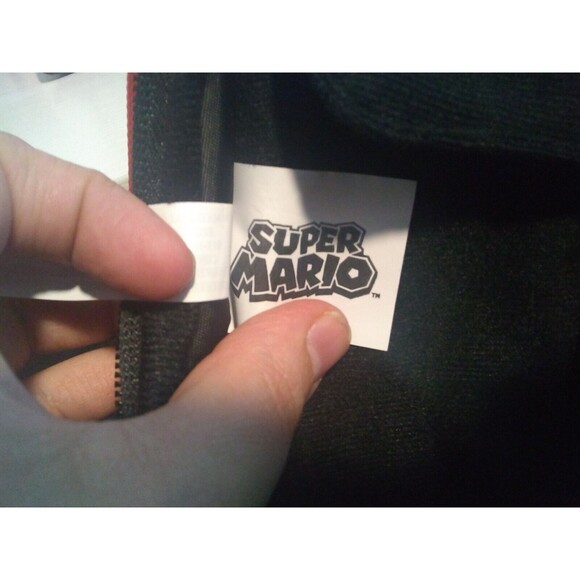 Nintendo 3Ds Messenger Style Carrying Bag Mario Logo Front/Back Orange Black - Picture 5 of 6